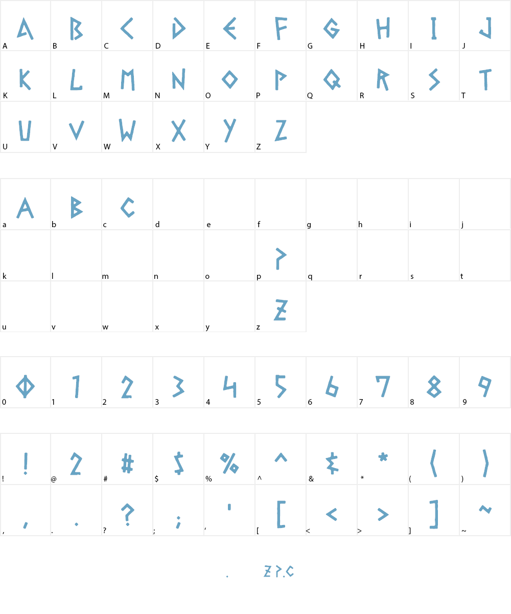 Gelio Font Character